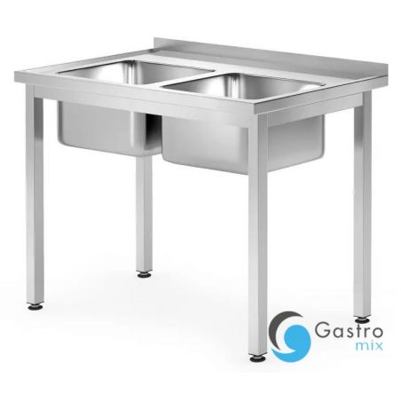 Stół ze zlewem 1000x700x(H)850 mm 2-komorowym – skręcany, głębokość 700 mm Lokalizacja komory -... 
