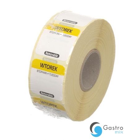 Etykiety -wtorek Food Safety, wielorazowe | 850084 HENDI 