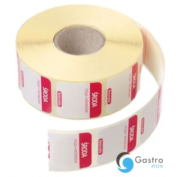 Etykiety -środa Food Safety, wielorazowe | 850091 HENDI 