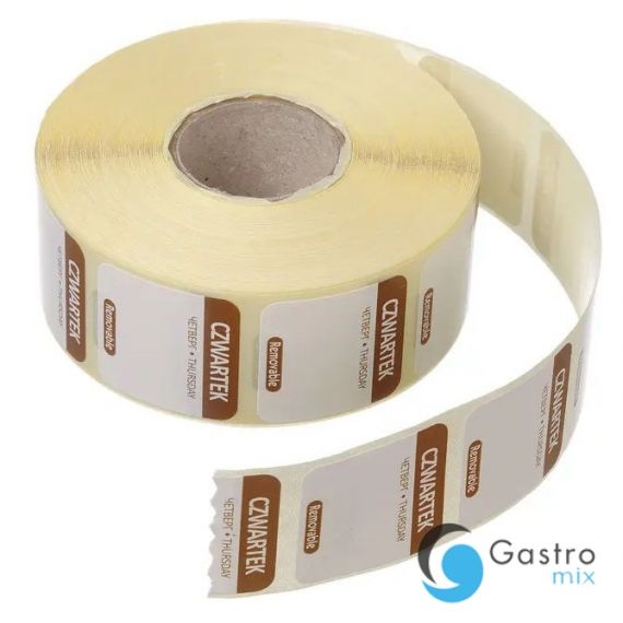 Etykiety -czwartek Food Safety, wielorazowe | 850107 HENDI 