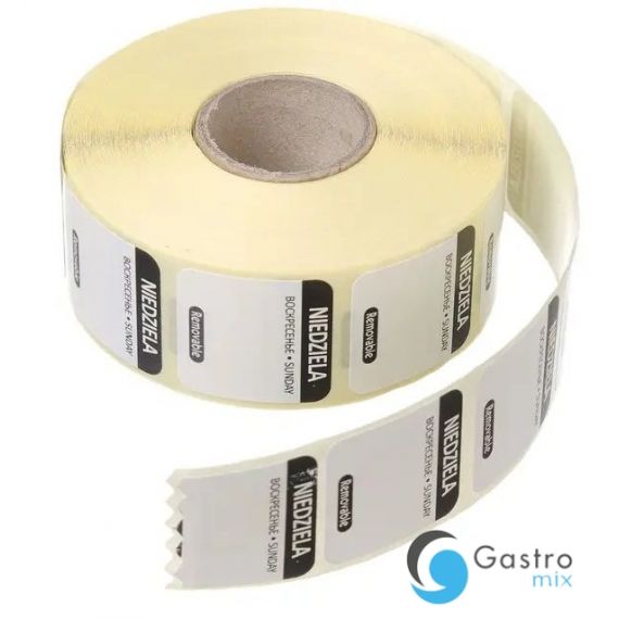 Etykiety -niedziela Food Safety, wielorazowe  | 850138 HENDI 