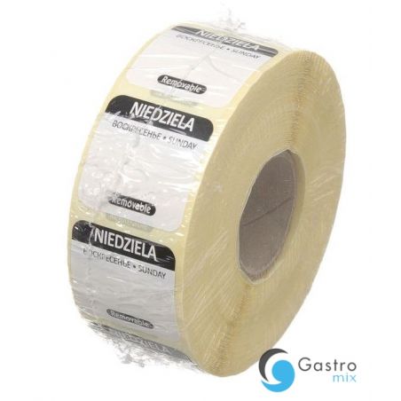 Etykiety -niedziela Food Safety, wielorazowe  | 850138 HENDI 