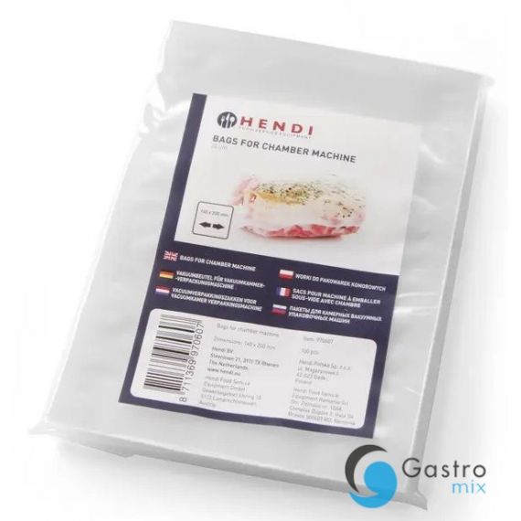 Worki do pakowarki próżniowej, wym. 250x350 mm, opakowanie 100 szt. | 970393 HENDI 