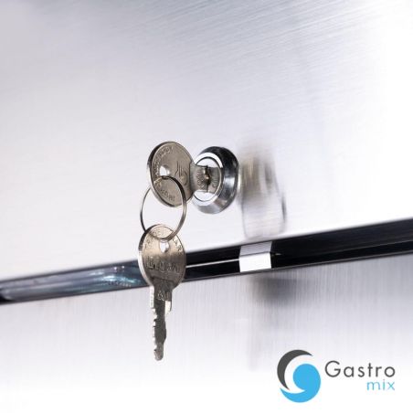 szafa chłodnicza GN 2/1, V 1300 l 2 drzwiowa ze stali nierdzewnej na nóżkach| 830132 STALGAST 