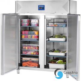  szafa chłodnicza GN 2/1, V 1300 l 2 drzwiowa ze stali nierdzewnej na nóżkach| 830132 STALGAST