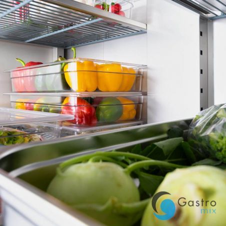 szafa chłodnicza GN 2/1, V 1300 l 2 drzwiowa ze stali nierdzewnej na nóżkach| 830132 STALGAST 