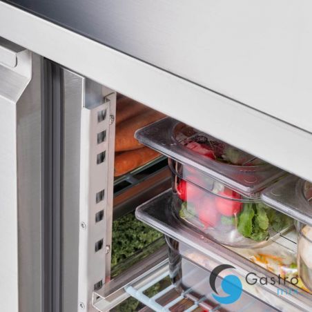 stół chłodniczy z rantem V 282 l , 2-drzwiowy, agregat po prawej stronie| 831260 STALGAST 