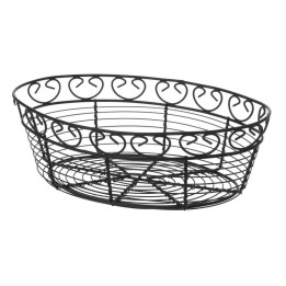 Koszyk Deco owalny czarny 255x160x80 mm | 425879 hendi
