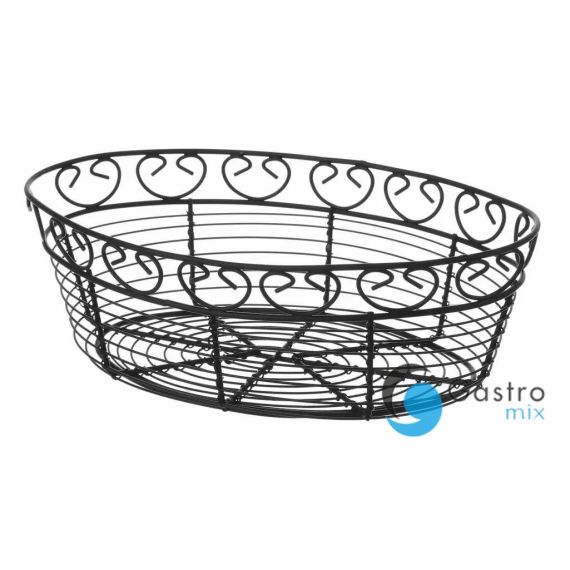 Koszyk Deco owalny czarny 255x160x80 mm | 425879 hendi 