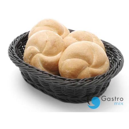 Koszyk owalny czarny 250x190x65 mm  | 426623 HENDI 