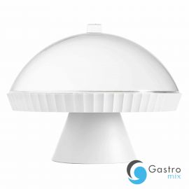  Patera do ciasta z pokrywą i łopatką krystaliczny biały AGORA - BLIM PLUS| BP-AZ1-000 TOM-GAST