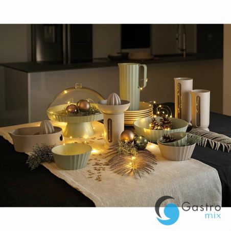 Patera do ciasta z pokrywą i łopatką krystaliczny biały AGORA - BLIM PLUS| BP-AZ1-000 TOM-GAST 