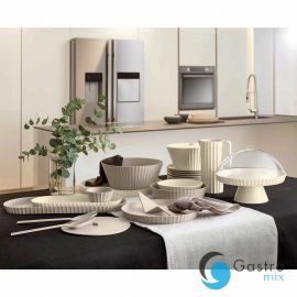  Patera do ciasta z pokrywą i łopatką krystaliczny biały AGORA - BLIM PLUS| BP-AZ1-000 TOM-GAST