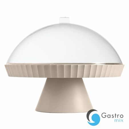 Patera do ciasta z pokrywą i łopatką mokka AGORA - BLIM PLUS | BP-AZ1-319  TOM-GAST 