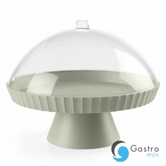 Patera do ciasta z pokrywą i łopatką średnia leśna zieleń AGORA - BLIM PLUS | BP-AZ1-314 tom-gast 