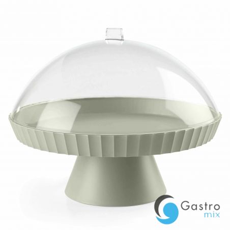 Patera do ciasta z pokrywą i łopatką średnia leśna zieleń AGORA - BLIM PLUS | BP-AZ1-314 tom-gast 