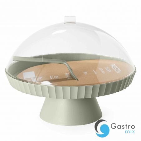 Patera do ciasta z pokrywą i łopatką średnia leśna zieleń AGORA - BLIM PLUS | BP-AZ1-314 tom-gast 