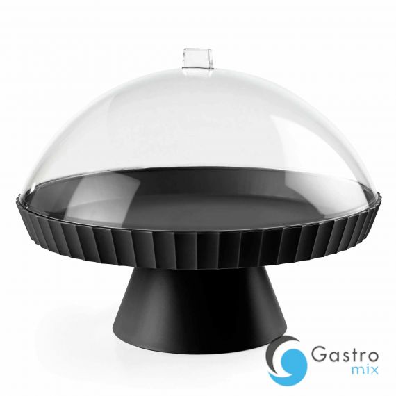 Patera do ciasta z pokrywą i łopatką karbon AGORA - BLIM PLUS | BP-AZ1-010 tom-gast 