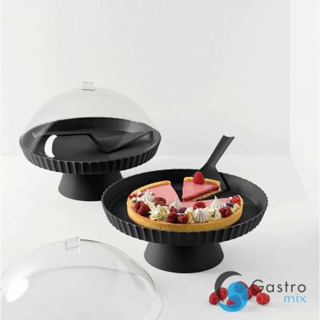 Patera do ciasta z pokrywą i łopatką karbon AGORA - BLIM PLUS | BP-AZ1-010 tom-gast 