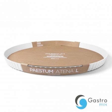 Półmisek okrągły śr. 40 cm krystaliczny biały ATENA - BLIM PLUS| BP-VS5-000-L tom-gast 