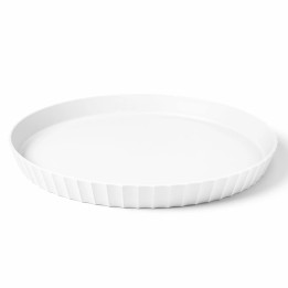 Półmisek okrągły śr. 30 cm krystaliczny biały ATENA - BLIM PLUS | BP-VS5-000-M tom-gast
