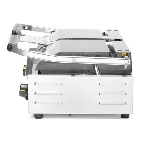 Grill kontaktowy podwójny-prawa strona ryflowana, lewa gładka | 263907 HENDI 