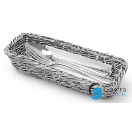 Koszyk na sztućce szary melanżowy 270x100x45 mm | 426081 HENDI 