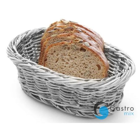 Koszyk owalny szary melanżowy 190x120x60 mm | 426760 hendi 