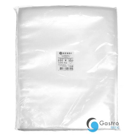 Worki moletowane 100 szt 250 x 350 mm do pakowarek próżniowych  | 297445 hendi 