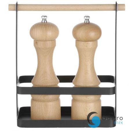 Organizer stołowy czarny 230x100x240 mm | 427040 hendi 