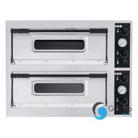 Piec do pizzy Basic 44, Prismafood, 2 komory, 400V/9400W | 1F010050 HENDI