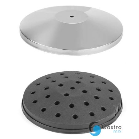 Podstawa do słupka odgradzającego w kolorze srebrnym chromowany | 810484 hendi 