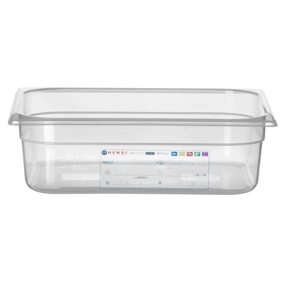 Pojemnik GN 1/2 100mm HACCP, GN 1/2, 6,5L | 880173 hendi 