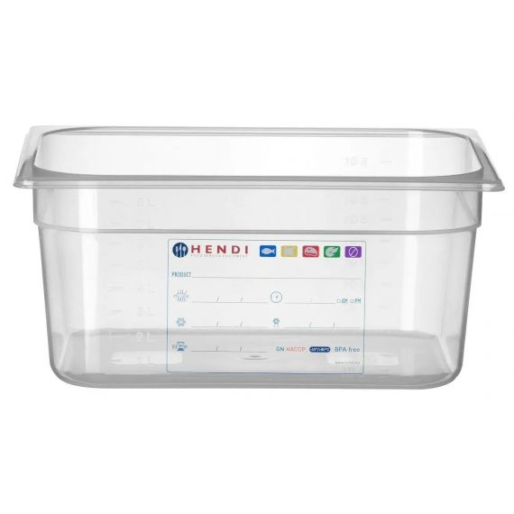 Pojemnik GN 1/2 150mm HACCP, GN 1/2, 9,5L | 880166 hendi 
