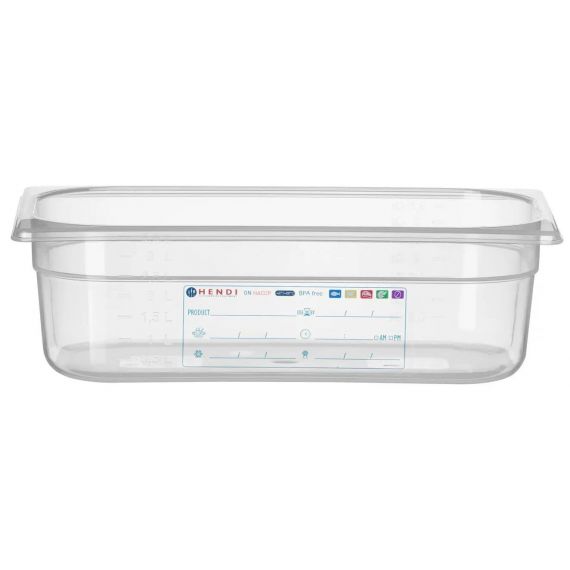 Pojemnik GN 1/3 100mm HACCP, GN 1/3, 4L | 880272 hendi 