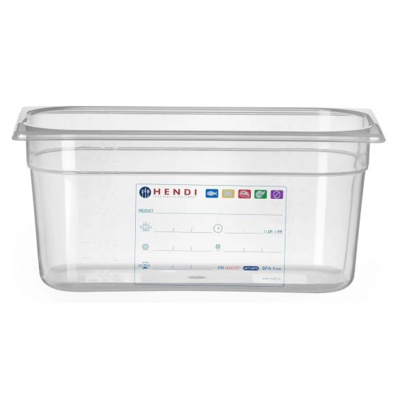 Pojemnik GN 1/3 150mm HACCP, GN 1/3, 5,7L  | 880265 hendi 