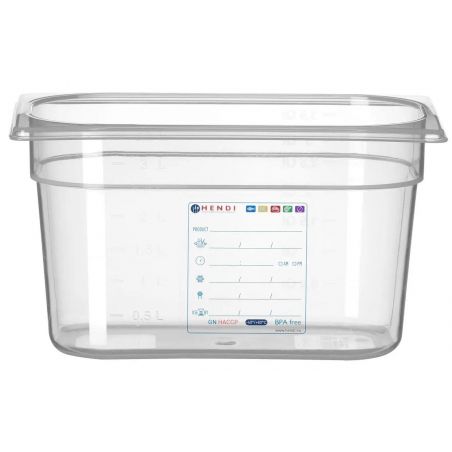 Pojemnik GN 1/4 150mm HACCP, GN 1/4, 4L|  880364 hendi 