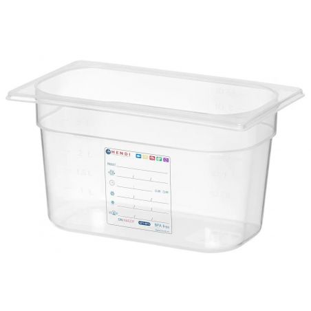 Pojemnik GN 1/4 150mm HACCP, GN 1/4, 4L|  880364 hendi 