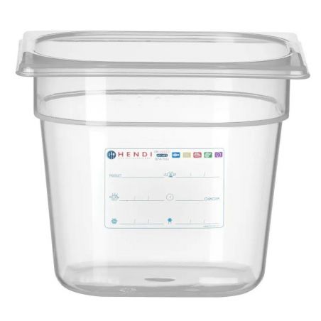 Pojemnik GN 1/6 150mm HACCP, HENDI, GN 1/6, 2,4L| 880463 hendi 