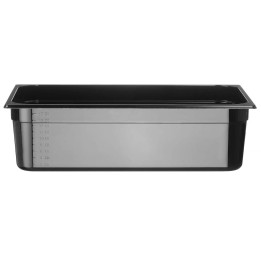 Pojemnik GN 1/1 150mm  z czarnego poliwęglanu, Profi Line,  21L | 862216 hendi