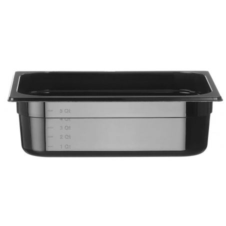 Pojemnik GN1/2-100 z czarnego poliwęglanu | 862421 hendi 