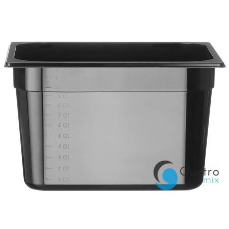 Pojemnik GN1/2-200 z czarnego poliwęglanu | 862407 hendi 