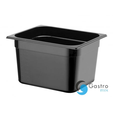 Pojemnik GN1/2-200 z czarnego poliwęglanu | 862407 hendi 