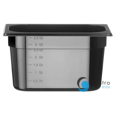 Pojemnik GN1/4-150 z czarnego poliwęglanu  | 862612 hendi 