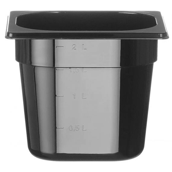Pojemnik GN1/6-150 z czarnego poliwęglanu  |  862711 hendi 