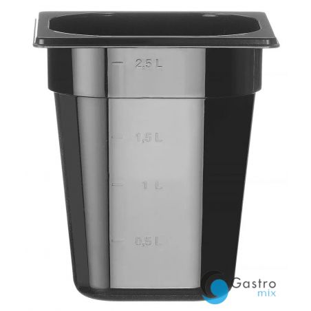 Pojemnik GN1/6-200 z czarnego poliwęglanu | 862704 hendi 