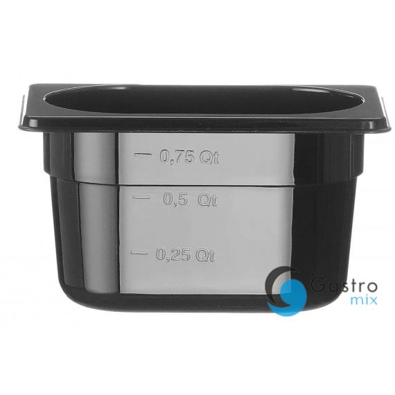 Pojemnik GN1/9-100 z czarnego poliwęglanu  |  862827 hendi 