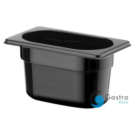 Pojemnik GN1/9-100 z czarnego poliwęglanu  |  862827 hendi 