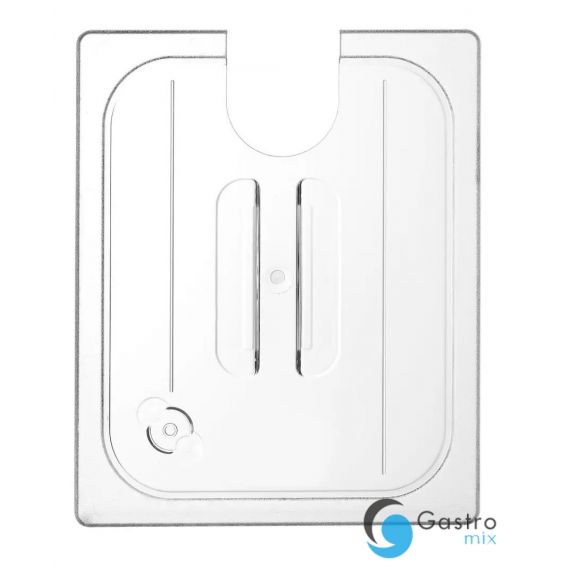Pokrywka do pojemników GN 1/2 z poliwęglanu z wycięciem na cyrkulator sous-vide| 864210 hendi 