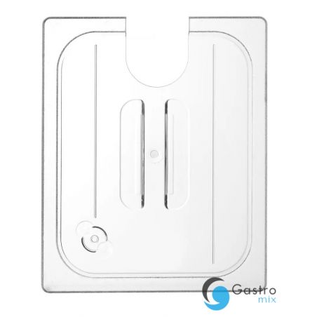 Pokrywka do pojemników GN 1/2 z poliwęglanu z wycięciem na cyrkulator sous-vide| 864210 hendi 